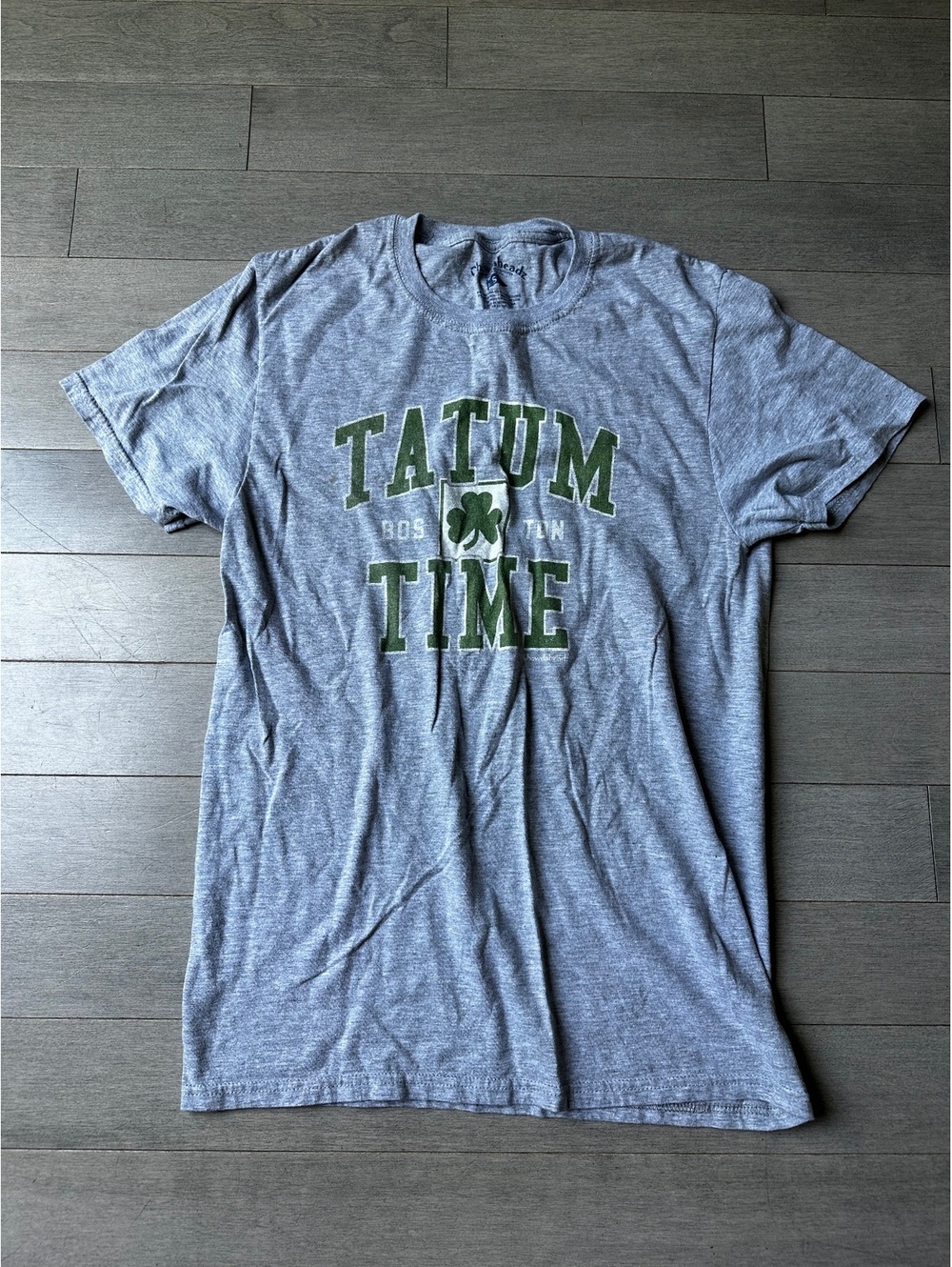 Womens chowdaheadz gray NBA Boston Celtics Jason Tatum time short sleeve shirt S